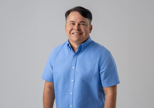 Keitton Batista durante campanha eleitoral como candidato a deputado estadual pelo Agir
